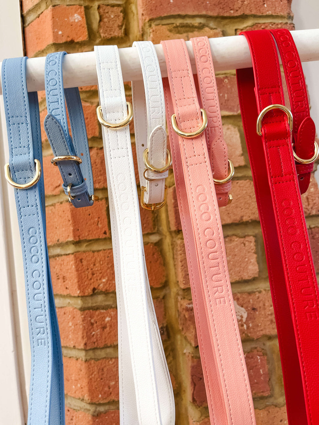 Vegan Lightweight Leather Dog Lead (White) – by Coco Couture