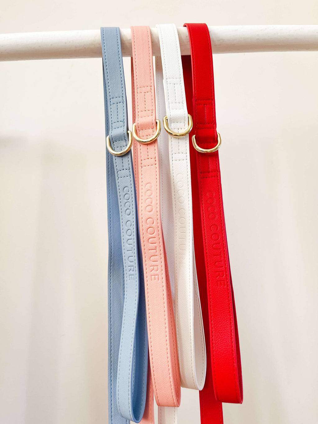 Vegan Lightweight Leather Dog Lead (White) – by Coco Couture