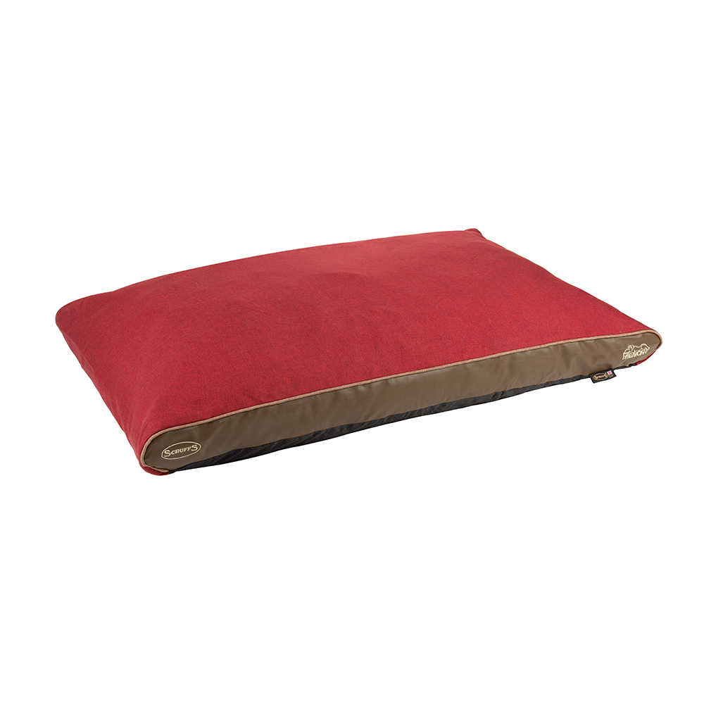 Hilton Memory Foam Orthopaedic Dog Bed / Dog Mattress (Burgundy, Brown, Grey) by Scruffs