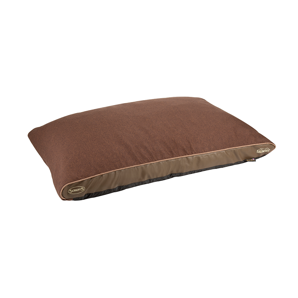 Hilton Memory Foam Orthopaedic Dog Bed / Dog Mattress (Burgundy, Brown, Grey) by Scruffs